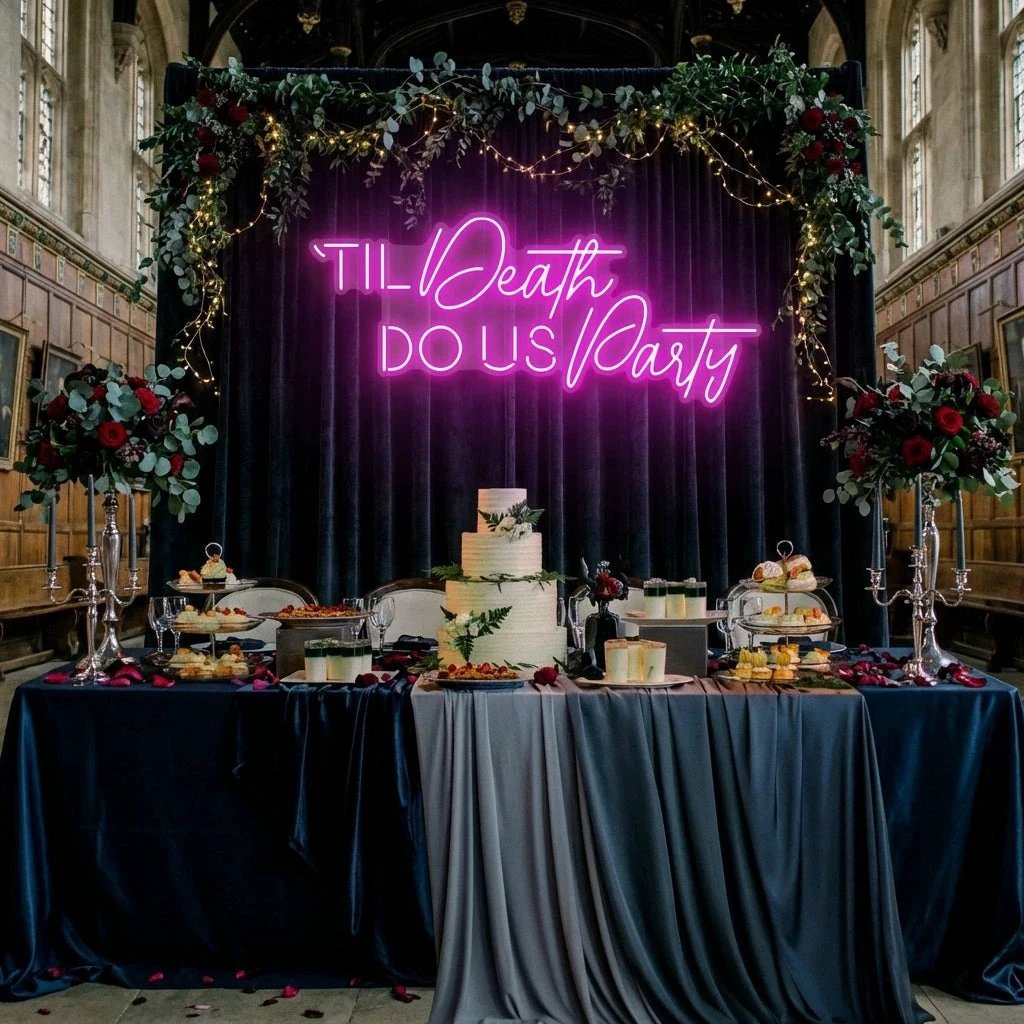 Til Death Do Us Party Led Neon Sign Light