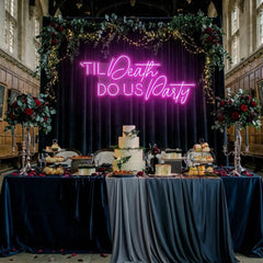 Til Death Do Us Party Led Neon Sign Light