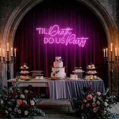 Til Death Do Us Party Led Neon Sign Light