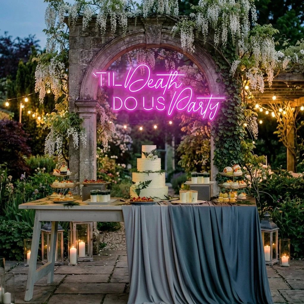 Til Death Do Us Party Led Neon Sign Light