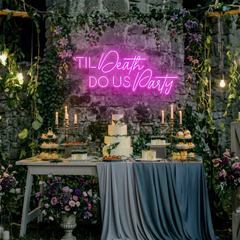 Til Death Do Us Party Led Neon Sign Light