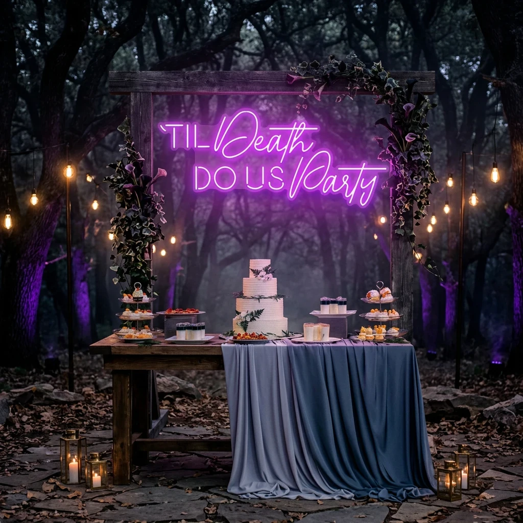 Til Death Do Us Party Led Neon Sign Light