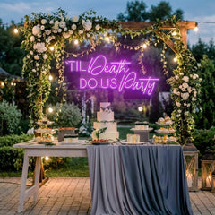 Til Death Do Us Party Led Neon Sign Light