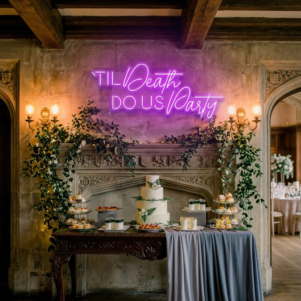 Til Death Do Us Party Led Neon Sign Light
