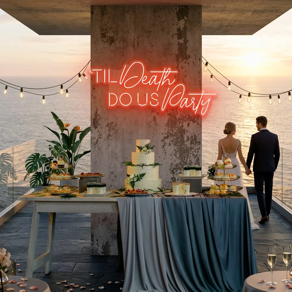 Til Death Do Us Party Led Neon Sign Light