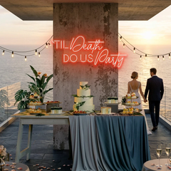 Til Death Do Us Party Led Neon Sign Light