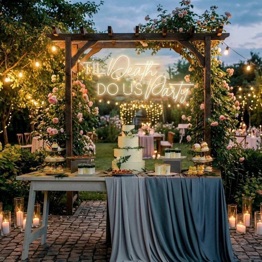 Til Death Do Us Party Led Neon Sign Light