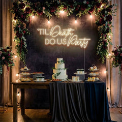Til Death Do Us Party Led Neon Sign Light