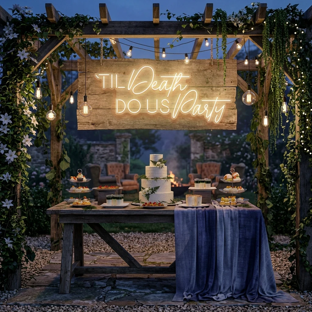 Til Death Do Us Party Led Neon Sign Light
