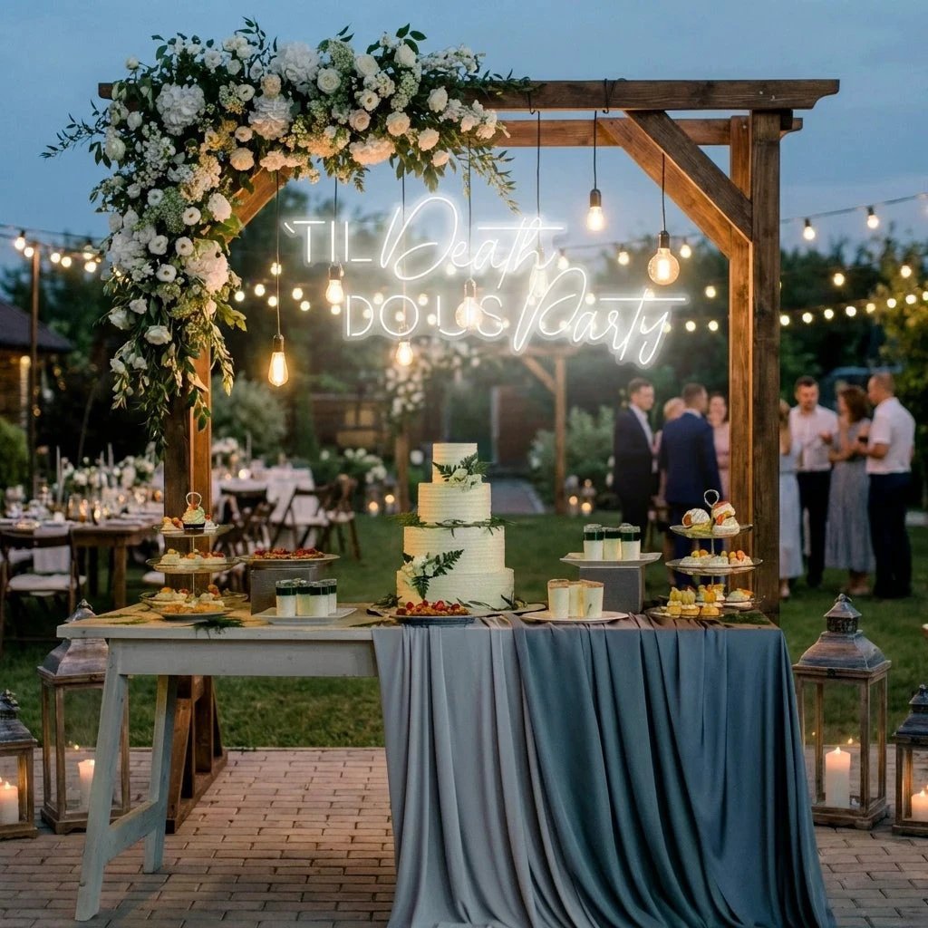 Til Death Do Us Party Led Neon Sign Light