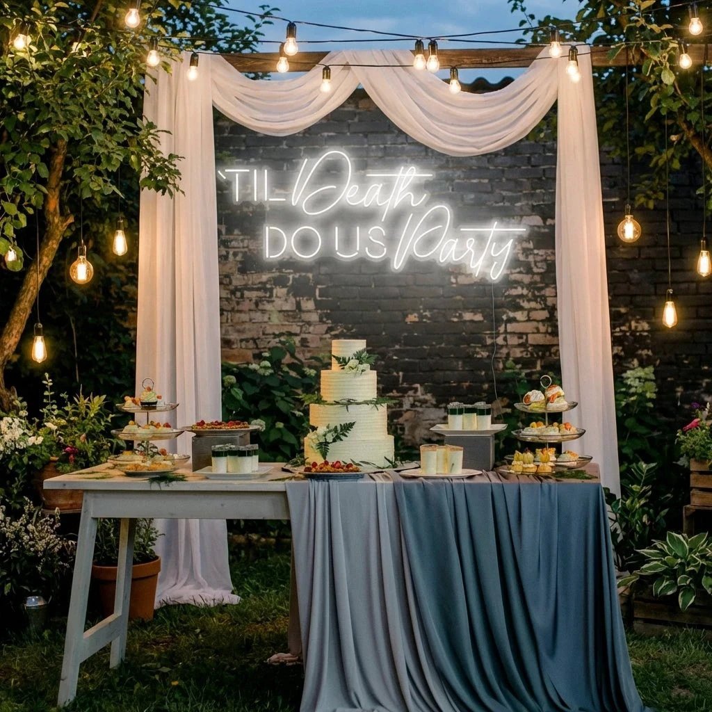 Til Death Do Us Party Led Neon Sign Light