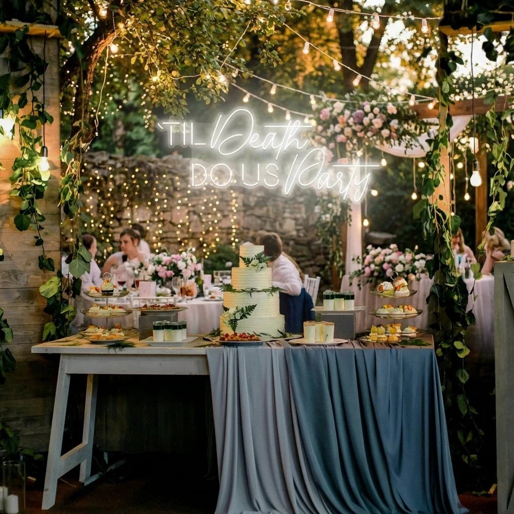 Til Death Do Us Party Led Neon Sign Light