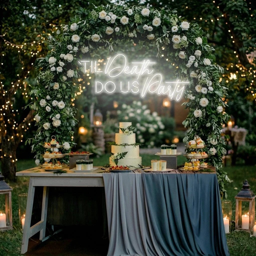Til Death Do Us Party Led Neon Sign Light