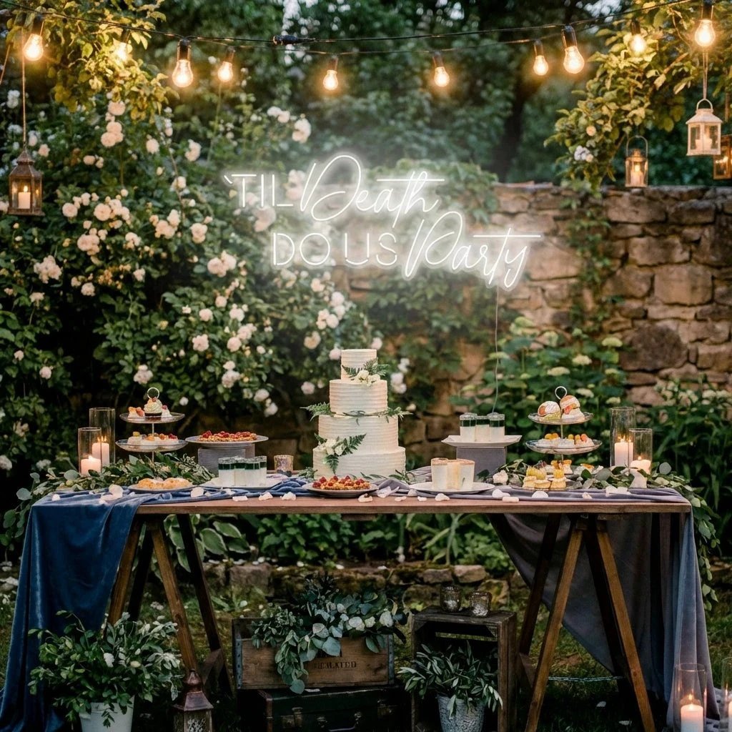 Til Death Do Us Party Led Neon Sign Light