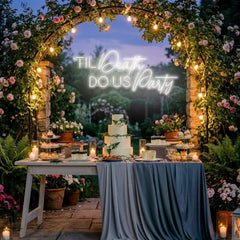 Til Death Do Us Party Led Neon Sign Light