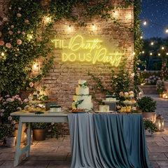 Til Death Do Us Party Led Neon Sign Light