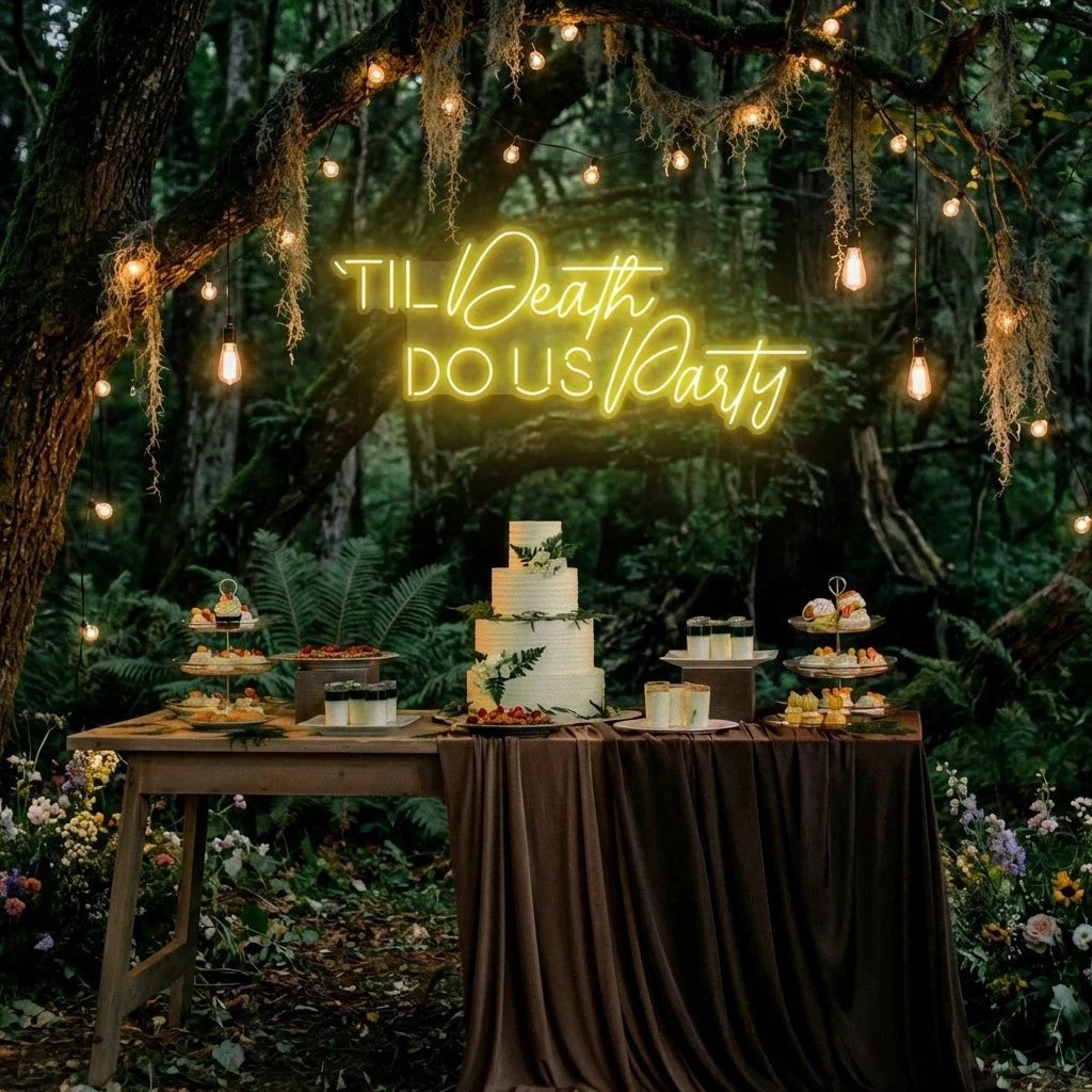 Til Death Do Us Party Led Neon Sign Light