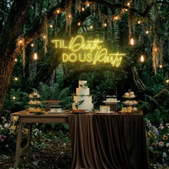 Til Death Do Us Party Led Neon Sign Light