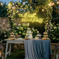 Til Death Do Us Party Led Neon Sign Light