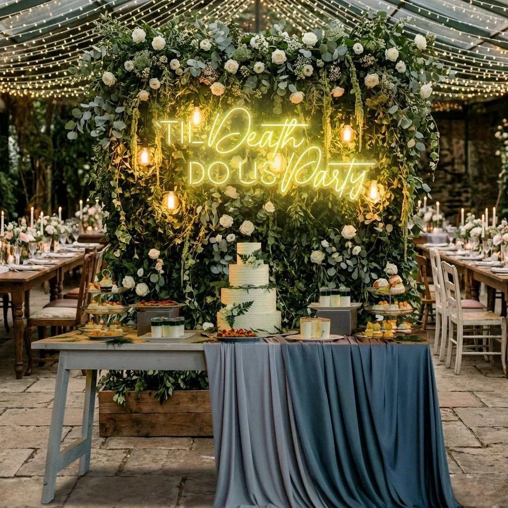 Til Death Do Us Party Led Neon Sign Light
