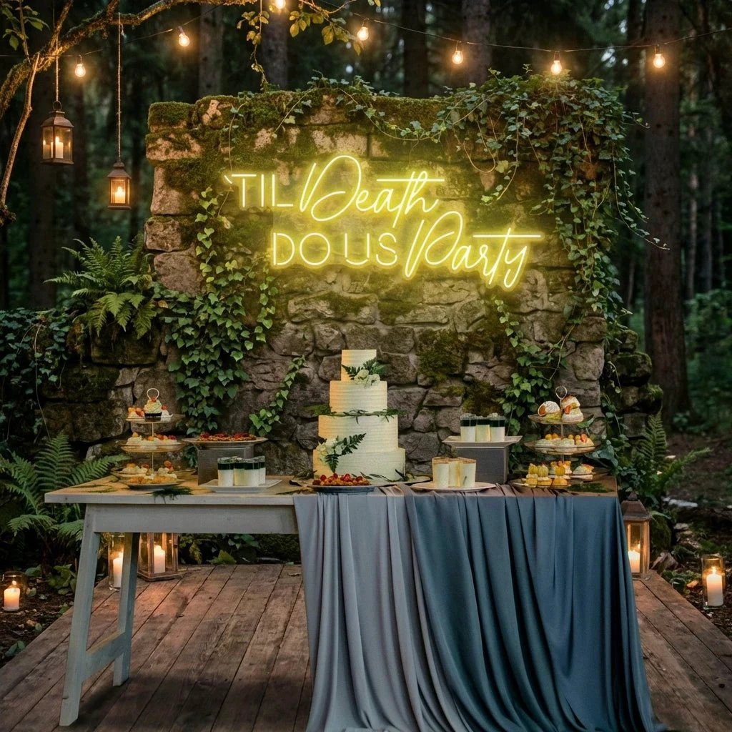 Til Death Do Us Party Led Neon Sign Light