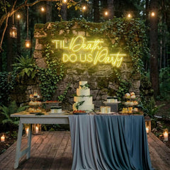 Til Death Do Us Party Led Neon Sign Light