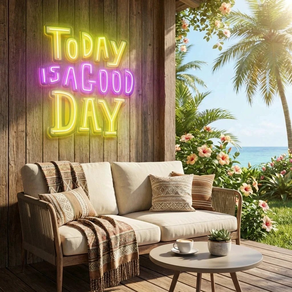 Today Is A Good Day Artwork Led Neon Sign Light