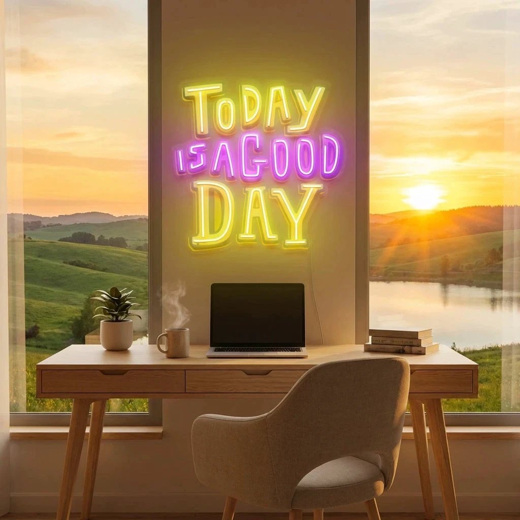 Today Is A Good Day Artwork Led Neon Sign Light