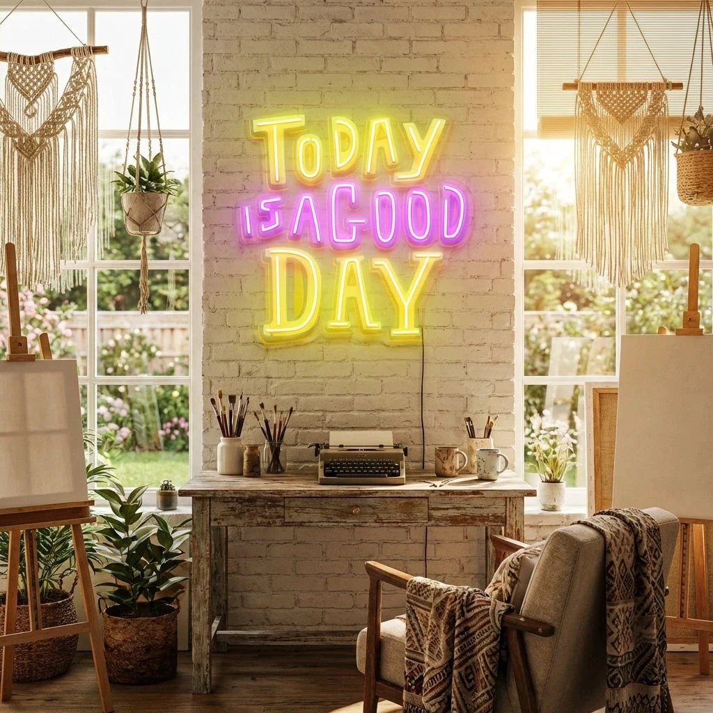 Today Is A Good Day Artwork Led Neon Sign Light