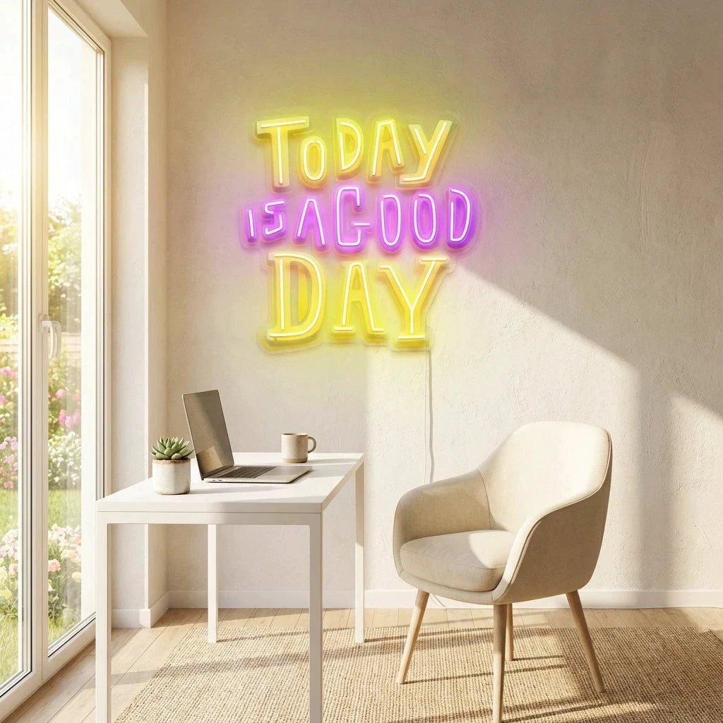 Today Is A Good Day Artwork Led Neon Sign Light
