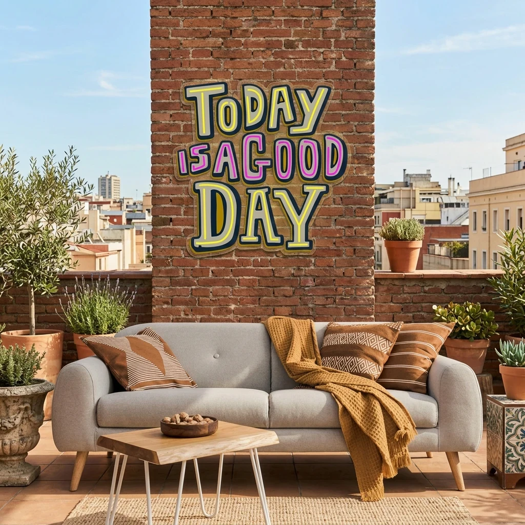 Today Is A Good Day Artwork Led Neon Sign Light