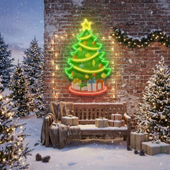 Traditional Christmas Tree Art Work Led Neon Sign Light