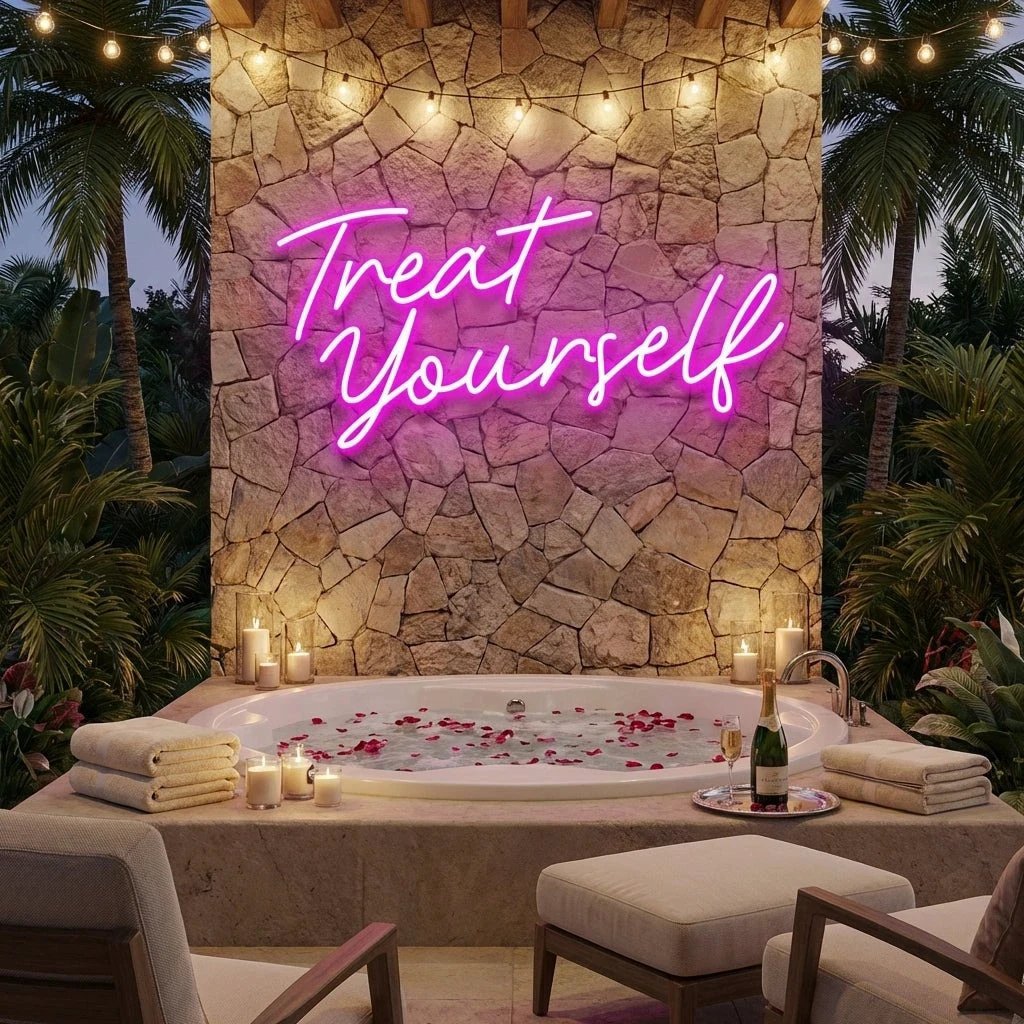 Treat yourself Led Neon Sign Light