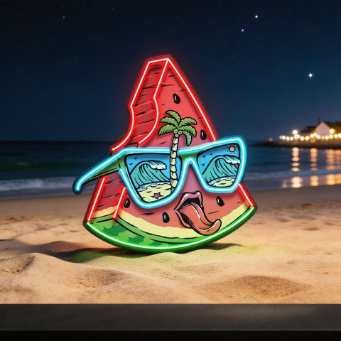 Tropical Watermelon Vibes LED Neon Sign Light Pop Art