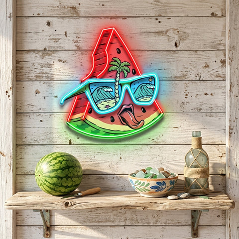 Tropical Watermelon Vibes LED Neon Sign Light Pop Art