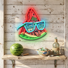 Tropical Watermelon Vibes LED Neon Sign Light Pop Art