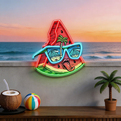 Tropical Watermelon Vibes LED Neon Sign Light Pop Art
