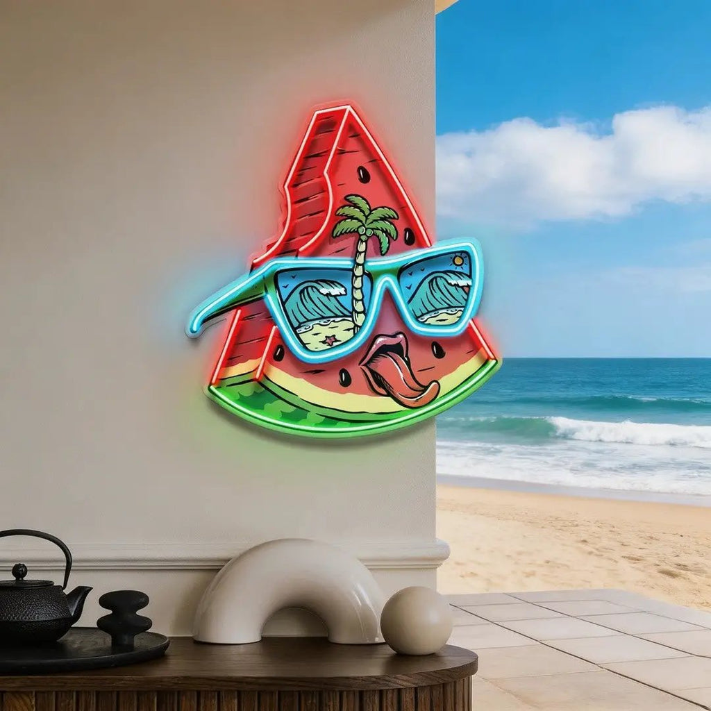Tropical Watermelon Vibes LED Neon Sign Light Pop Art