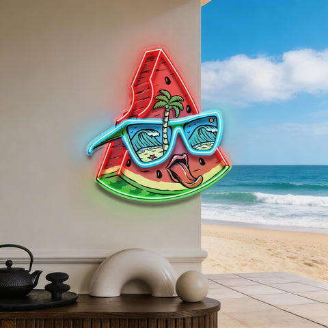 Tropical Watermelon Vibes LED Neon Sign Light Pop Art