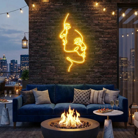Two Face Led Neon Sign Light