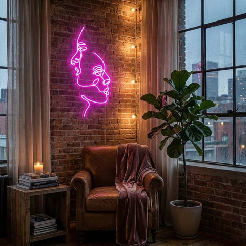 Two Face Led Neon Sign Light
