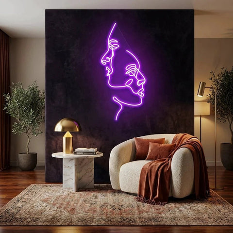 Two Face Led Neon Sign Light