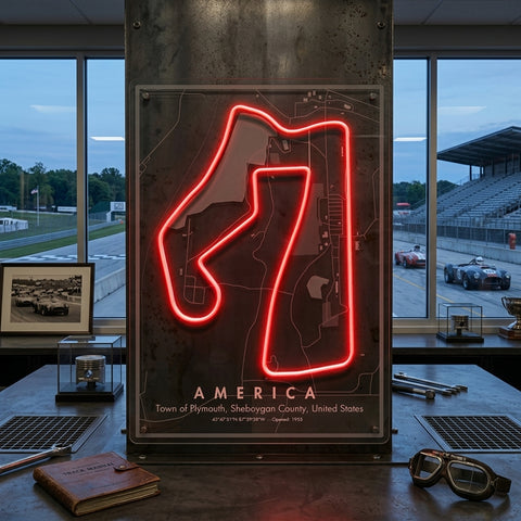 America Formula F1 Circuit LED Neon Sign Light Pop Art