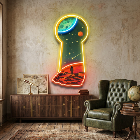 Unlock the Universe LED Neon Sign Light Pop Art