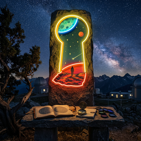 Unlock the Universe LED Neon Sign Light Pop Art