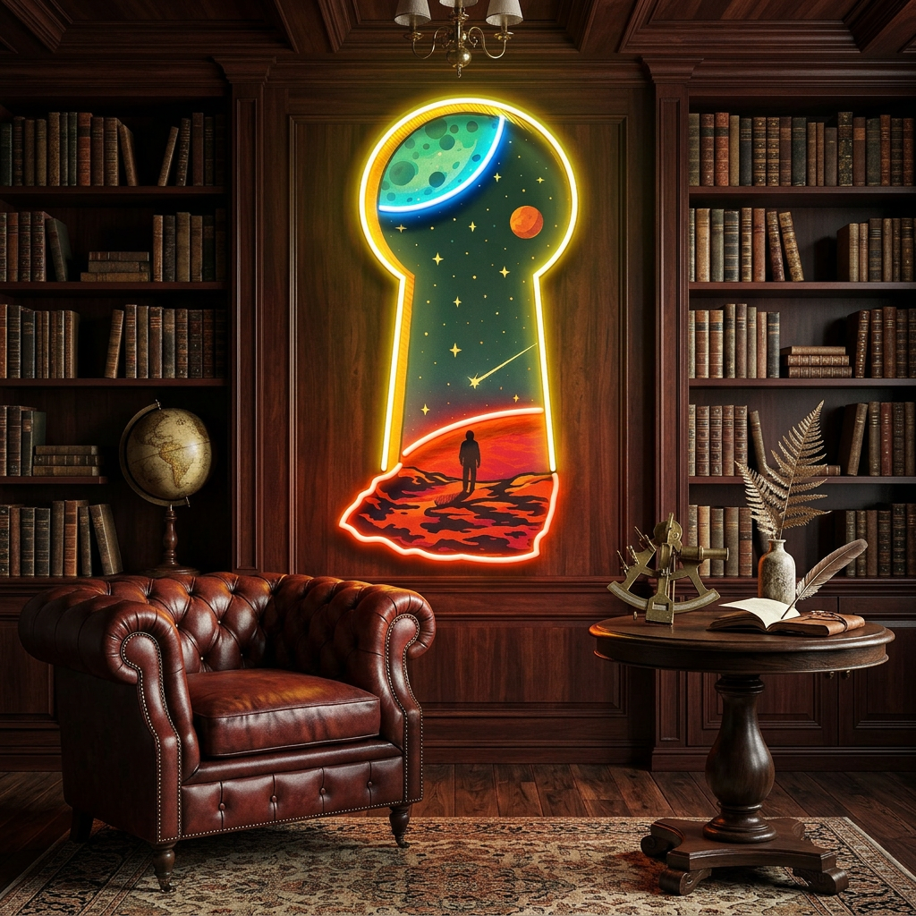 Unlock the Universe LED Neon Sign Light Pop Art