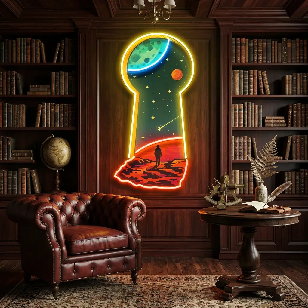 Unlock the Universe LED Neon Sign Light Pop Art