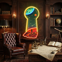 Unlock the Universe LED Neon Sign Light Pop Art