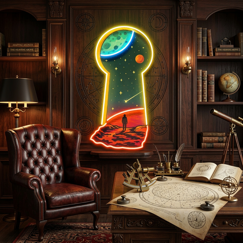 Unlock the Universe LED Neon Sign Light Pop Art