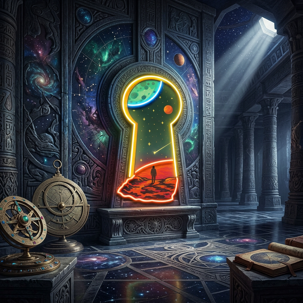 Unlock the Universe LED Neon Sign Light Pop Art